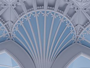 gothic hall Modèle 3D