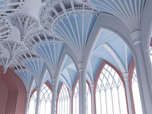 gothic hall 3D Model