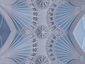 gothic hall Modèle 3D