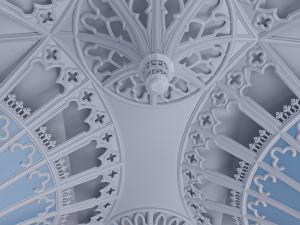 gothic hall Modèle 3D