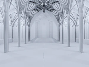gothic hall 3D Model