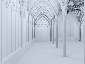 gothic hall 3D Model