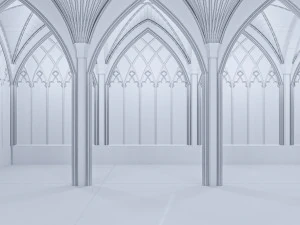 gothic hall 3D Model