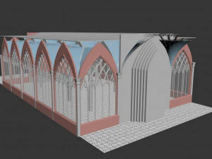 gothic hall 3D Model