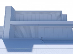 futuristic villa exterior 3D 模型