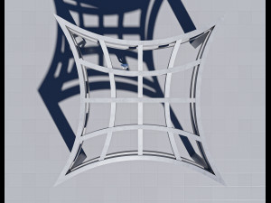 concrete pergola 3D मॉडल