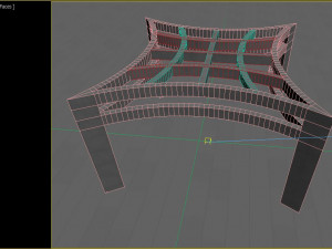 concrete pergola 3D मॉडल