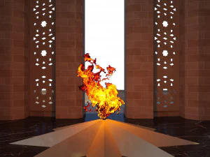 순교자 레인 3D 모델