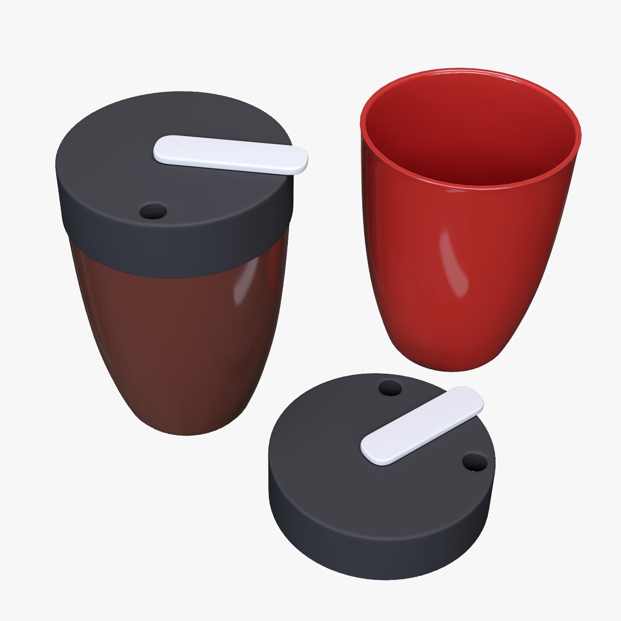 Double-Walled Coffee Mug 3d model