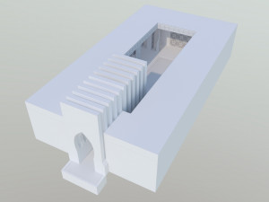 Moroccan-style infinity pool palace 3D-Modell