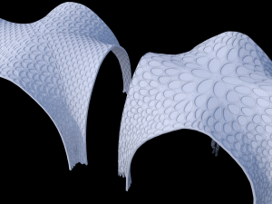 Futuristic pergola stand 3D Model