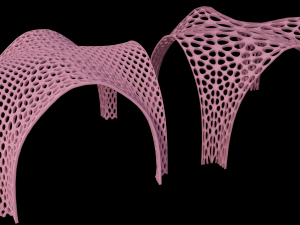 Futuristic pergola stand 3D Model