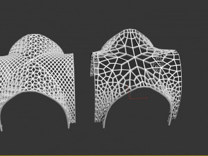 Futuristic pergola stand 3D Model