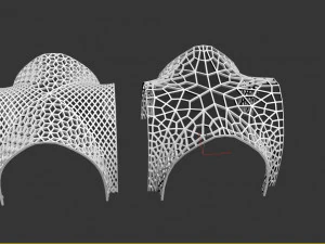 Futuristic pergola stand 3D Model