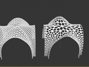 Futuristic pergola stand 3D Model