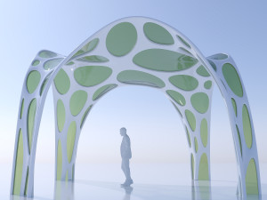 Parametric pergola stand Modèle 3D