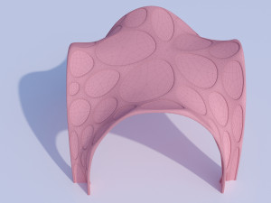 Parametric pergola stand Modèle 3D