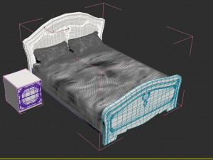Bedroom set Valeria 3D Model