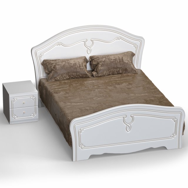 Bedroom set Valeria 3D Model .c4d .max .obj .3ds .fbx .stl .blend 