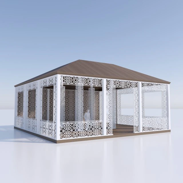 Gazebo 3D Model .c4d .max .obj .3ds .fbx .stl .blend 