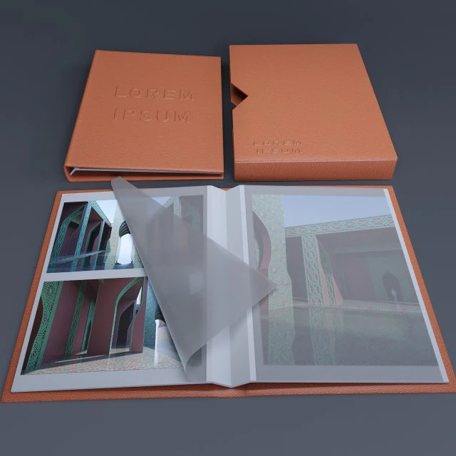 Album with Slipcase Storage Case 3D Model .c4d .max .obj .3ds .fbx .stl .blend 