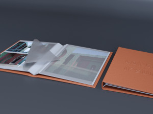 Album with Slipcase Storage Case 3Dモデル