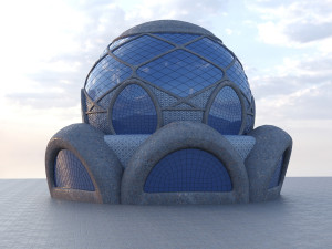 Sphere House Modelo 3D