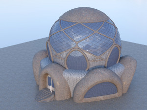 Sphere House Modelo 3D