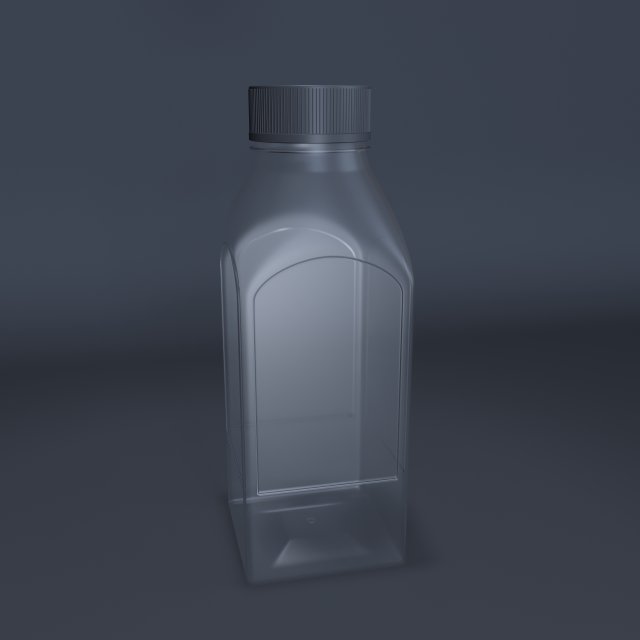 Plastic Bottle Model 3D .c4d .max .obj .3ds .fbx .stl .blend