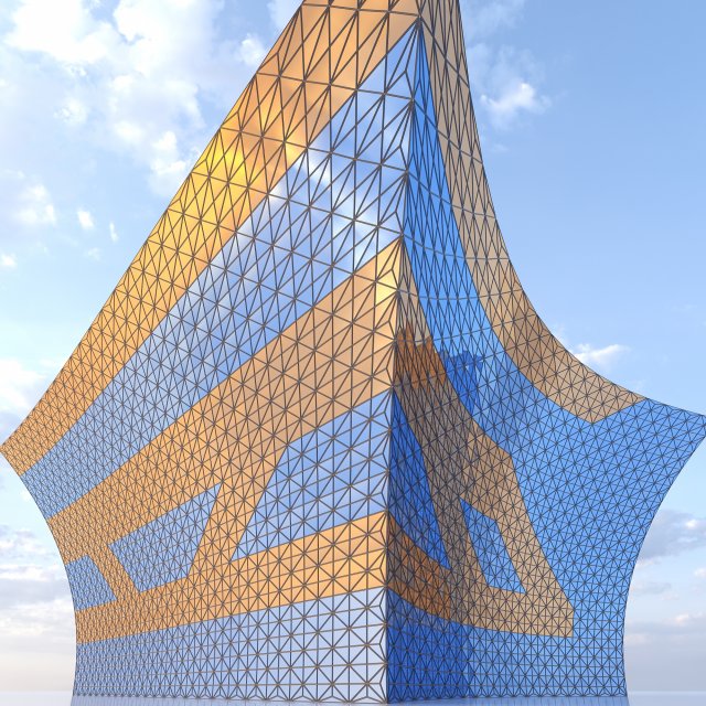 Future mall building Modelo 3D .c4d .max .obj .3ds .fbx .stl .blend 