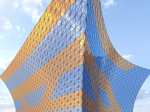 Future mall building 3D Model