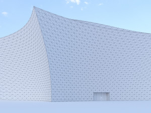 Future mall building Modelo 3D