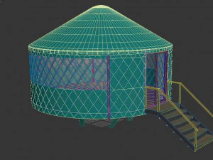 유르타 하우스 3D 모델