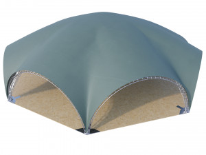 Arch tent octagonal Modelo 3D