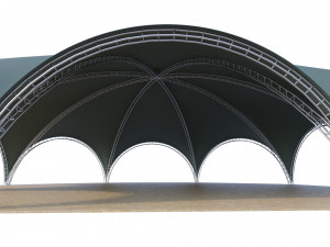 Arch tent octagonal Modelo 3D