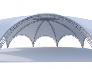 Arch tent octagonal Modelo 3D
