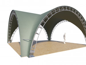 Arch tent rectangular 3D 모델