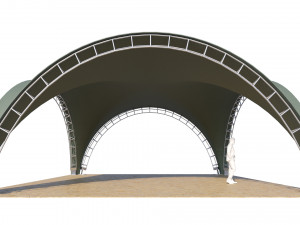 Arch tent rectangular 3D 모델