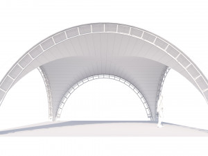 Arch tent rectangular 3D 모델