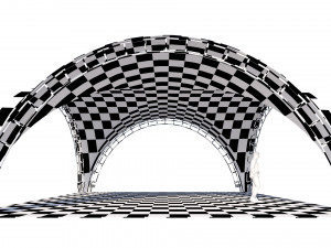 Arch tent rectangular 3D 모델