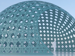 Wicker dome pavilion 3Dモデル
