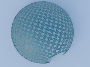 Wicker dome pavilion 3Dモデル
