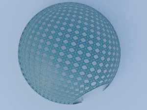 Wicker dome pavilion 3D Model