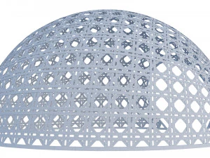 Wicker dome pavilion 3D Model