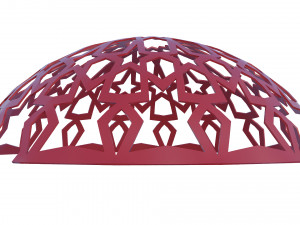 Dome with east ornament Modello 3D