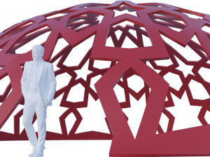 Dome with east ornament Modello 3D