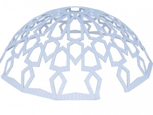 Dome with east ornament Modello 3D