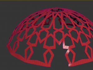 Dome with east ornament Modello 3D