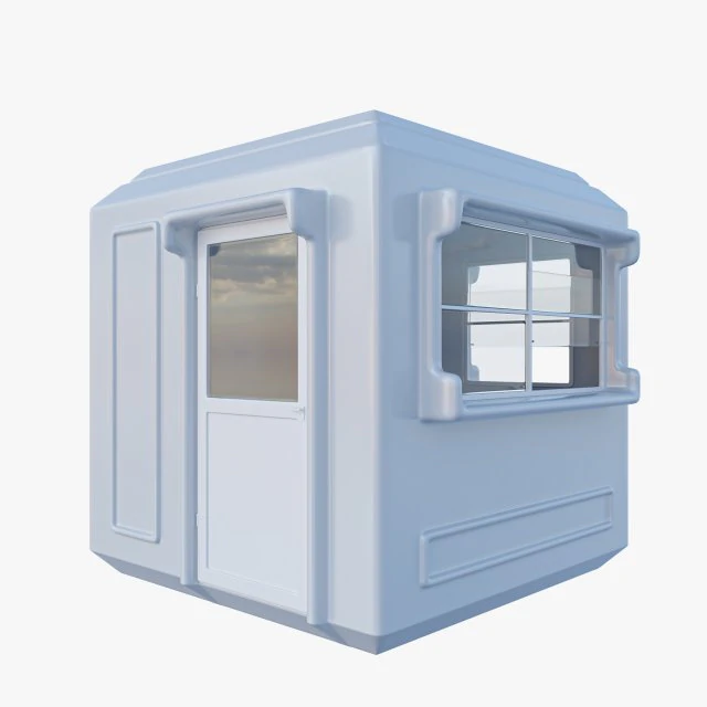 Security Guard Booth 3D Model .c4d .max .obj .3ds .fbx .stl .blend 