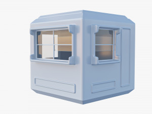 Security Guard Booth 3D Model